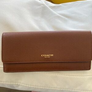 Women’s Coach Brown Slim Leather Wallet
